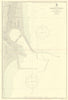 Puerto de Valencia, Spain. ADMIRALTY sea chart 1895 (1955) old vintage map