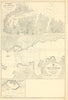 Port Lyttelton port New Zealand South Island ADMIRALTY sea chart 1931 (1955) map