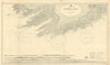 Ireland south coast - Valencia to Cork. ADMIRALTY sea chart 1908 (1956) map