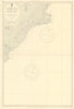 South Island New Zealand Otago coast Dunedin ADMIRALTY sea chart 1953 (1955) map
