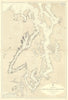 Admiralty Inlet Puget Sound Seattle Washington ADMIRALTY chart 1893 (1957) map