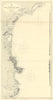 Occitanie North Catalunya coast Palamos-Sète ADMIRALTY sea chart 1894 (1954) map