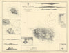 Azores. Terceira & Graciosa islands/harbours ADMIRALTY sea chart 1849 (1947) map