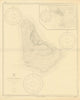 Island of Barbados. Carlisle Bay. US Navy sea chart 1887 (1920) old map