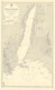 Gulf of Aqaba Red Sea Egypt Sharm el Sheikh. ADMIRALTY sea chart 1952 (1954) map