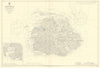 Antigua Falmouth English Harbour West Indies ADMIRALTY sea chart 1954 (1968) map