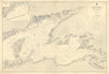 Brest Rade & Rade-Abri. Finistère, Brittany. ADMIRALTY sea chart 1904 (1956) map