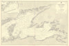 Brest Rade & Rade-Abri. Finistère, Brittany. ADMIRALTY sea chart 1904 (1956) map