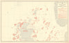 British Isles North March Fishery Chart Scotland North Sea Atlantic 1953 map
