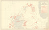 British Isles North April Fishery Chart Scotland North Sea Atlantic 1953 map