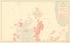 British Isles North September Fishery Chart Scotland North Sea Atlantic 1953 map