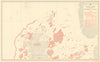 British Isles North October Fishery Chart Scotland North Sea Atlantic 1953 map