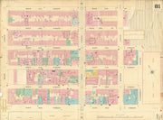 Sanborn NYC #81 Manhattan Midtown East Diamond District 1899 old antique map