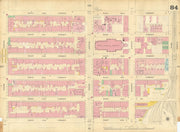 Sanborn NYC #84 Manhattan Midtown East Diamond District 1899 old antique map
