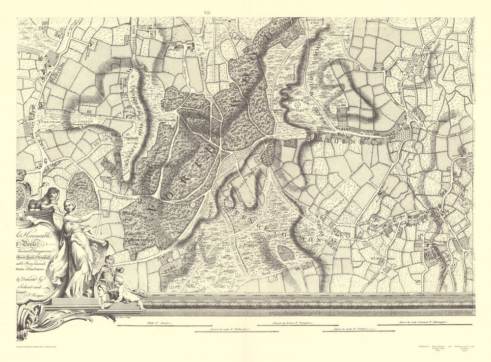 Penge Sydenham Beckenham Penge Streatham Anerley #8 After ROCQUE 1971 (1746) map