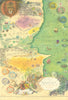 Map of Narnia & the surrounding countries by Pauline Baynes. 50x76cm poster 1972