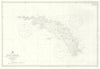 South Georgia Admiralty chart used on HMS Glamorgan in 1982 war. 1958 (1984) map
