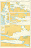 East Falkland Island harbours. Admiralty. Used in 1982 on HMS Glamorgan 1981 map
