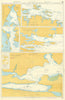 East Falkland Island harbours. Admiralty. Used in 1982 on HMS Glamorgan 1981 map