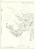 Falkland Islands West Sheet Admiralty chart. HMS Glamorgan 1982. 1884 (1981) map