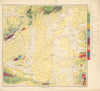 Austria-Hungary Geological map #7 Central & Eastern Hungary. 65x72cm 1874