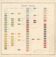 Austria-Hungary Geological map #9 Legend/key sheet. 65x72cm 1874 old