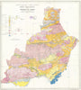 Mapa Geologico de la Provincia de Almeria. IGME / Alvagonzález 76x68cm 1967