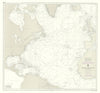 North Atlantic Ocean. Admiralty sea chart #2059. 1883 (1991) old vintage map