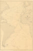 Atlantic Ocean. Admiralty sea chart #2127. 1927 (1982) old vintage map