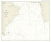 South Atlantic Ocean. Admiralty sea chart #2203. 1883 (1987) old vintage map