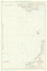 Cornwall. Bristol Channel Approaches. Admiralty sea chart #1178. 1952 (1979) map