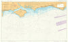 Hampshire Sussex. Anvil Pt. Beachy Head. Admiralty chart #2450. 1977 (1991) map