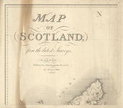 #1 Title sheet – Map of Scotland from the latest Surveys. Stockdale 1806