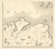#10 Ulster North Coast. Donegal Londonderry Antrim. Stockdale 1806 old map