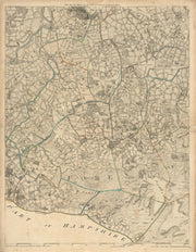 East Berkshire. Bracknell Forest Wokingham Sandhurst Crowthorne. Rocque 1761 map