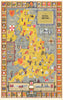 A Map of Royal Britain. Kempster & Evans/British Tourist Authority poster 1972