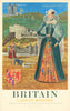 Britain, Land of History tourist poster by Barry Evans. Mary Queen of Scots 1965