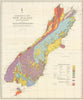 Geological Map – New Zealand – South Island – Montague Ongley/A.W. Hampton 1947