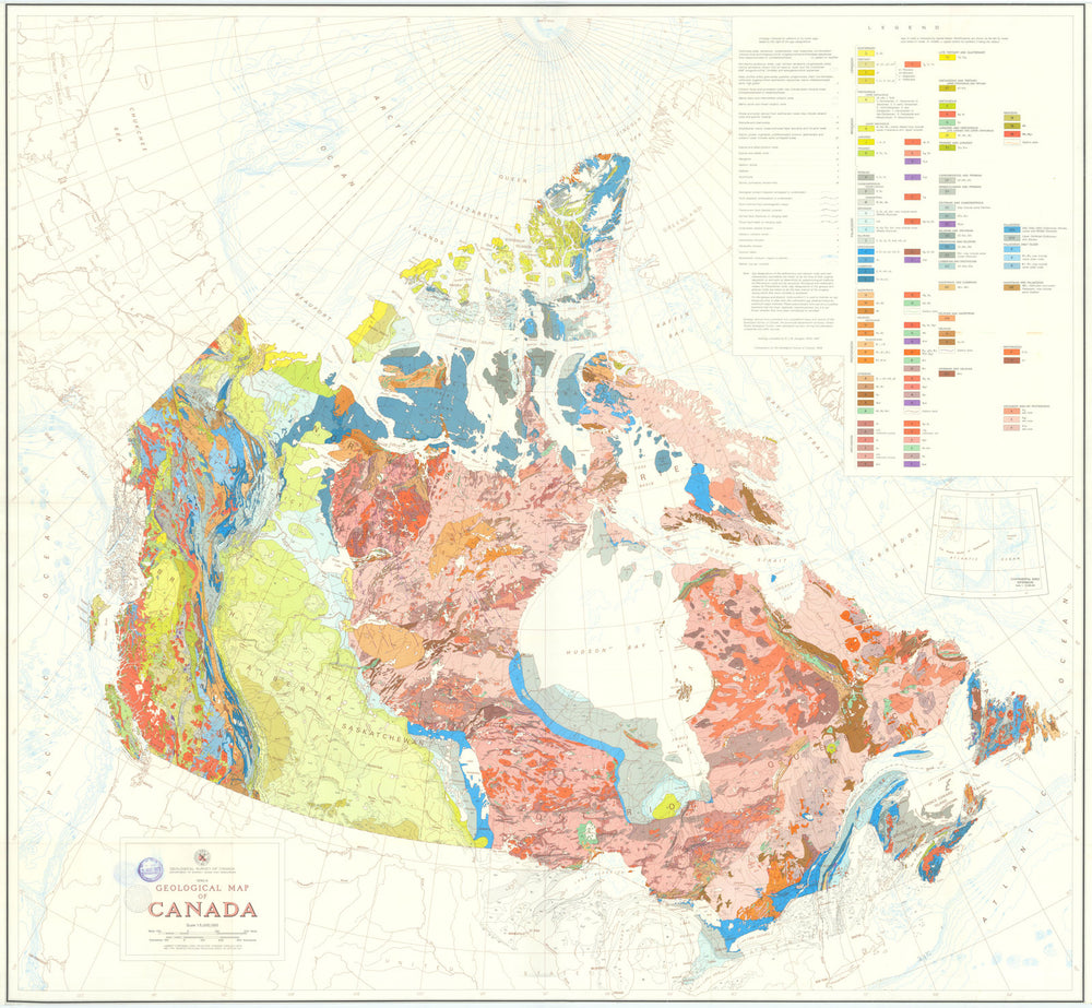 Geological map of Canada—1250A—R.J.W. Douglas—Geological Survey of Canada 1969