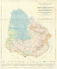 Mapa Geológico de la República Oriental del Uruguay—Geological—Arocena 1946