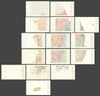 Geological & Mineral Institute of South Korea—complete 15 sheet map—Hollym 1973