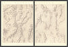 40th Parallel Survey Map IV—Nevada Plateau—Topographical—Clarence King 1876