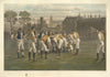 Eton Field Game: School v. Old Etonians—signed hand-coloured proof—Brooks 1893