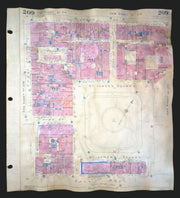 Goad London 209—SW1—St James's Square—Jermyn Street—Pall Mall 1942 (1970) map