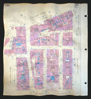 Goad London 216—W1—Mayfair—Cork & New Bond Streets—Savile Row 1954 (1970) map