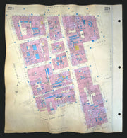 Goad London 224—W1—Soho Square—Dean, Wardour & Oxford Streets 1960 (1970) map