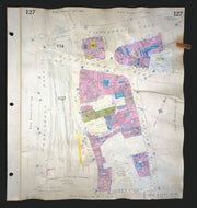 Goad London 127—EC1—Clerkenwell Green—Booth's Gin—Turnmill St 1942 (1970) map