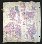 Goad London 128—EC1—Clerkenwell—St Peter's Italian Church—Ray St 1942 (1970) map