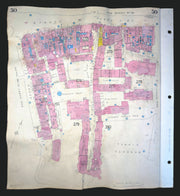Goad London 30—EC4—Fleet St—Temple Church—Inner & Middle Temple 1948 (c1969) map