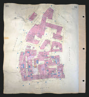 Goad London 34—EC4—Fleet Street—Fetter Lane—Gough Sq—Dr Johnson 1952 (1969) map